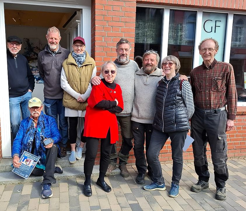 Gerhard Frobarth/Tonni Museth/Jörgen Jensen und Ehefrau/Gudrun Adrion/Flemming Jensen/Henrik Fischer und Frau/ Finn Dall